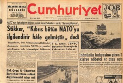 Cumhuriyet Gazetesi 30 Nisan 1964 - Stikker , ''Kıbrıs Bütün NATO'yu İlgilendirir Hale Gelmiştir'' dedi GZ160391 - Gökçekoleksiyon