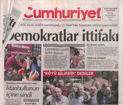 Cumhuriyet Gazetesi 30 Nisan 2019 - Ekonomik Durgunluk Nedeniyle Yarım Milyon İşyeri İflas Bayrağını Çekti GZ94999 - 1