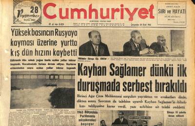 Cumhuriyet Gazetesi 30 Ocak 1963 - Kayhan Sağlamer Dünkü İlk Duruşmada Serbest Bırakıldı - Parti Meclis Grupları Dün Birer Toplantı Yaptılar GZ120584 - 1