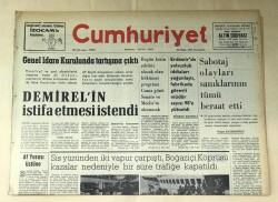 Cumhuriyet Gazetesi 30 Ocak 1974 GZ441 - 1