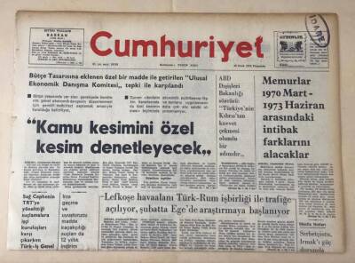 Cumhuriyet Gazetesi 30 Ocak 1975 GZ269 - 2