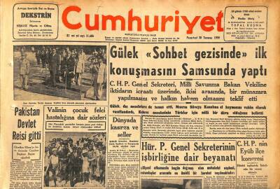 Cumhuriyet Gazetesi 30 Temmuz 1956 - Andre Doria Nasıl Battı ? - Türkiye-Afganistan Görüşmeleri Bitti GZ119918 - 1