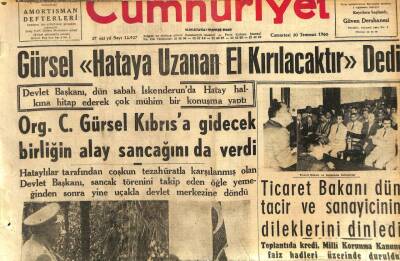Cumhuriyet Gazetesi 30 Temmuz 1960 - GürselHataya Uzanan El Kırılacaktır GZ110024 - 1