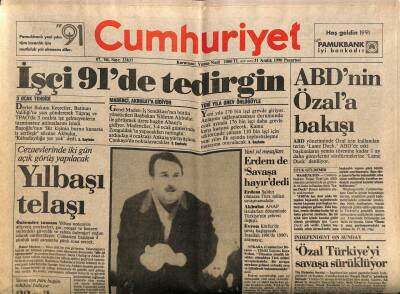 Cumhuriyet Gazetesi 31 Aralık 1990 - Motorlu Taşıtlar Ve Taşıt Alım Vergileri Yüzde 60 Arttırıldı GZ87531 - 1