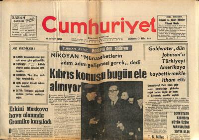 Cumhuriyet Gazetesi 31 Ekim 1964 - Diyarbakırda 2 Aşiret İki Gündür Çarpışıyor GZ85379 - 1