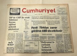 Cumhuriyet Gazetesi 31 Ekim 1974 GZ1553 - 1