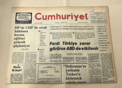 Cumhuriyet Gazetesi 31 Ekim 1974 GZ1553 - 2