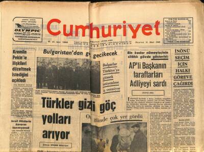 Cumhuriyet Gazetesi 31 Mart 1969 - Aygaz Tankeri Anlaşmazlığı Yarın Çözümlenecek , Kazadan Sağ Kurtulan Denizcinin Sıhhi Durumu Düzeliyor GZ85519 - 1