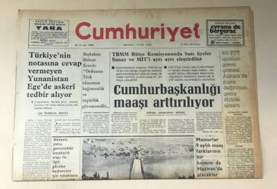 Cumhuriyet Gazetesi 31 Mart 1974 GZ615 - 2