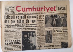 Cumhuriyet Gazetesi 31 Mayıs 1957 - Lübnanda Ayaklanma , İngilterede Makariosun Teklifini Reddetti GZ13805 - 2