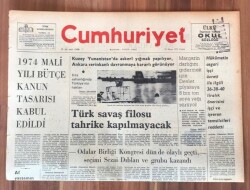 Cumhuriyet Gazetesi 31 Mayıs 1974 GZ232 - 1