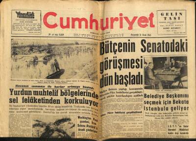 Cumhuriyet Gazetesi 31 Ocak 1963 - Keban Barajı İnşaatı 1964 de Başlıyor GZ80395 - 1