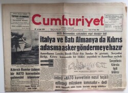 Cumhuriyet Gazetesi 31 Ocak 1964 -Güney Vietnamda Yeni Bir Hükümet Darbesi Oldu GZ6394 - 2