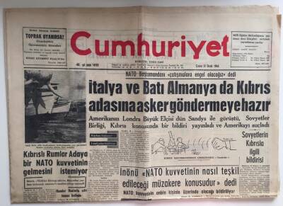 Cumhuriyet Gazetesi 31 Ocak 1964 -Güney Vietnamda Yeni Bir Hükümet Darbesi Oldu GZ6394 - 1