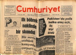 Cumhuriyet Gazetesi 31 Ocak 1969 - Pakistanda Polis Halka Ateş Açtı , Üç Kişi Öldü GZ70095 - 2