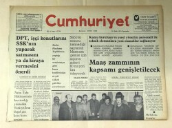 Cumhuriyet Gazetesi 31 Ocak 1974 GZ440 - 2