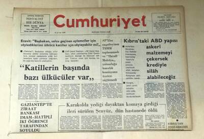Cumhuriyet Gazetesi 31 Ocak 1976 GZ495 - 1