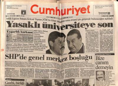Cumhuriyet Gazetesi 4 Aralık 1991 - SHPde Genel Merkez Boşluğu GZ72494 - 1