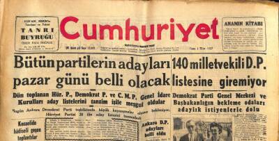 Cumhuriyet Gazetesi 4 Ekim 1957 - Altın Dolu Bir Uçak Denize Düştü GZ85447 - 1