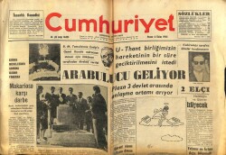 Cumhuriyet Gazetesi 4 Ekim 1964 - Plaza 3 Devlet Arasında Anlaşma Ortamı Arıyor GZ62413 - 1