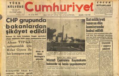 Cumhuriyet Gazetesi 4 Eylül 1963 - Süreyya İlk Filmini Maximillan Schell İle İstanbulda Çevirecek - CHP Grupunda Bakanlardan Şikâyet Edildi GZ120746 - 1