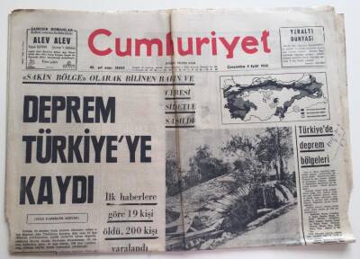 Cumhuriyet Gazetesi 4 Eylül 1968 -Dış Politikadan Düşman Yaratmayalım GZ6268 - 1