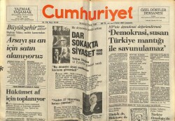 Cumhuriyet Gazetesi 4 Eylül 1985 - Siverekte Hakiki Mermili Tatbikat GZ60759 - 1
