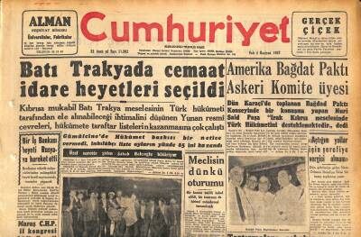 Cumhuriyet Gazetesi 4 Haziran 1957 - Serbest Güreşte 3. Defa Dünya Şampiyonu Olduk - Batı Trakyada Cemaat İdare Heyetleri Seçildi GZ119862 - 1