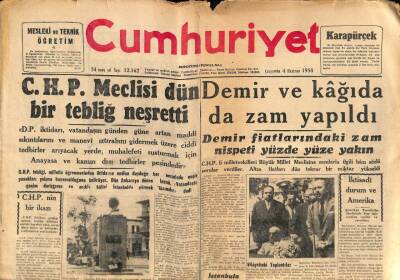 Cumhuriyet Gazetesi 4 Haziran 1958 - Ankara Kapalı Spor Salonunun Nasıl Çöktüğü Araştırılıyor GZ84935 - 1