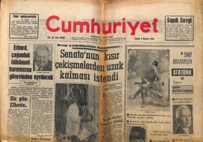 Cumhuriyet Gazetesi 4 Kasım 1966 - Elen Alfabesinin Latin Harfleri İle Değiştirilmesi İstendi GZ98118 - 1