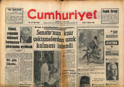 Cumhuriyet Gazetesi 4 Kasım 1966 - İstanbul AP İl Kongresinde Üç Grup Çarpışacak GZ98119 - 1