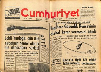 Cumhuriyet Gazetesi 4 Mart 1964 - Türkeş Ve Özdağ Sorgu Yargıçlığında İfade Verdi GZ88106 - 1