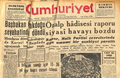 Cumhuriyet Gazetesi 4 Mayıs 1958 - Türkiyemizde Petrol Arama Faaliyeti - Kıbrıs Valisi Foot Londraya Çağrıldı GZ120425 - 1