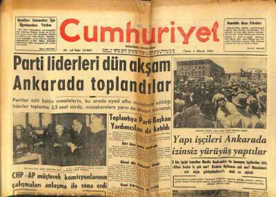 Cumhuriyet Gazetesi - 4 Mayıs 1962 - NatoTürkiyeye İktisadi Yardım Yapılacak GZ99587 - 1