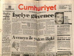 Cumhuriyet Gazetesi 4 Mayıs 1992 - 40 Bin Yıl Su Altında Kalan Destan GZ65170 - 1