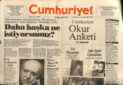 Cumhuriyet Gazetesi 4 Ocak 1987 - Evren , Adanada Türbanı Anlatacak GZ65155 - 1