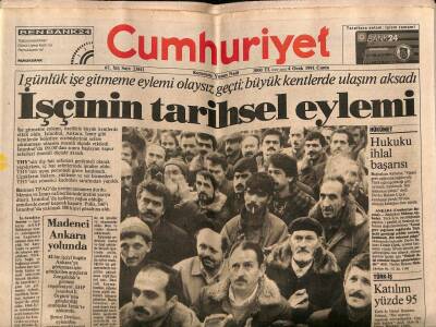 Cumhuriyet Gazetesi 4 Ocak 1991 - Körfezde Barış İçin Yeni Umut GZ72235 - 1