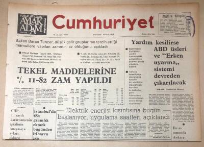 Cumhuriyet Gazetesi 4 Şubat 1975 GZ149 - 1