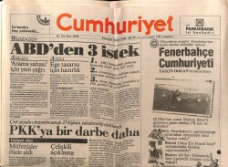 Cumhuriyet Gazetesi 4 Şubat 1989 - PKKya Bir Darbe Daha GZ61202 - 2
