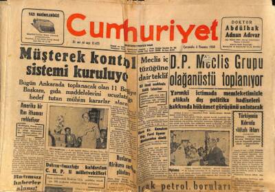 Cumhuriyet Gazetesi 4 Temmuz 1956 - Rumanyada Anna Pauker Öldürülmüş GZ83510 - 1