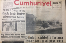 Cumhuriyet Gazetesi 4 Temmuz 1960 - Yassıadadan Haber - GZ12580 - 2
