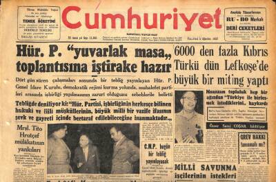 Cumhuriyet Gazetesi 5 Ağustos 1957 - Batılılar Komünist Çin İle Ticaret Tahdidlerini Gevşetti - Sovyet Rusyada Türkçülük Hareketi GZ120334 - 1