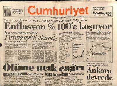 Cumhuriyet Gazetesi 5 Ağustos 1989 - Petöfi Efsanesi Yıkılıyor Mu ? GZ91517 - 1