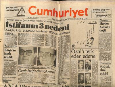 Cumhuriyet Gazetesi 5 Aralık 1990 - Doğum Günü Hediyesi GZ56849 - 1