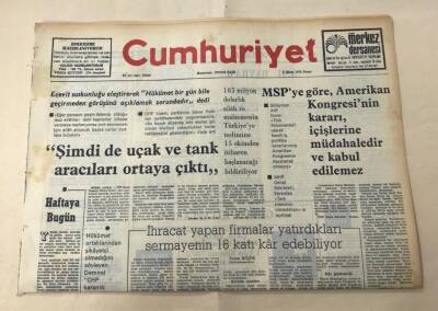 Cumhuriyet Gazetesi 5 Ekim 1975 GZ1649 - 1
