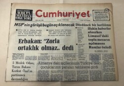 Cumhuriyet Gazetesi 5 Eylül 1974 GZ1500 - 2