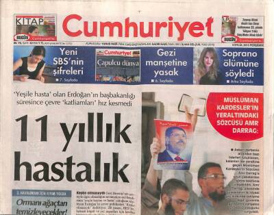 Cumhuriyet Gazetesi 5 Eylül 2013 - Müslüman Kardeşlerin Yeraltındaki Sözcüsü AMR Darrag GZ96004 - 1