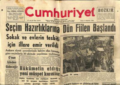 Cumhuriyet Gazetesi 5 Haziran 1960 - Çanakkalede Dün 10 Kişi Tevkif Edildi GZ92494 - 1