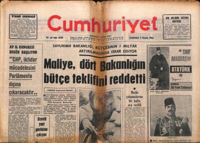 Cumhuriyet Gazetesi 5 Kasım 1966 - Af Kanununun Yassıada Hükümleri İle Alakalı 5. Maddesinin İptali İstendi GZ98108 - 1