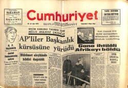 Cumhuriyet Gazetesi 5 Mart 1966 - Gana İhtilali Afrikayı Böldü GZ103074 - 2